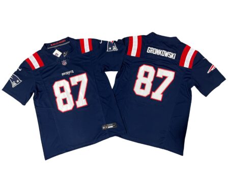 Rob Gronkowski Patriots Navy Vapor Limited Jersey Stitched