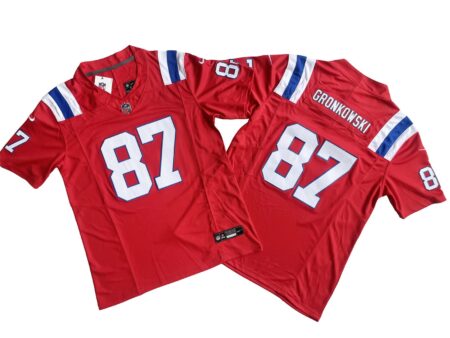 Rob Gronkowski Patriots Red Alternate Limited Jersey Stitched