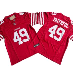 The Faithful 49ers Scarlet Vapor Limited Jersey Stitched
