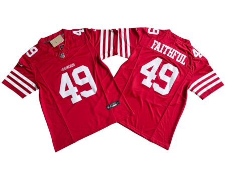 The Faithful 49ers Scarlet Vapor Limited Jersey Stitched