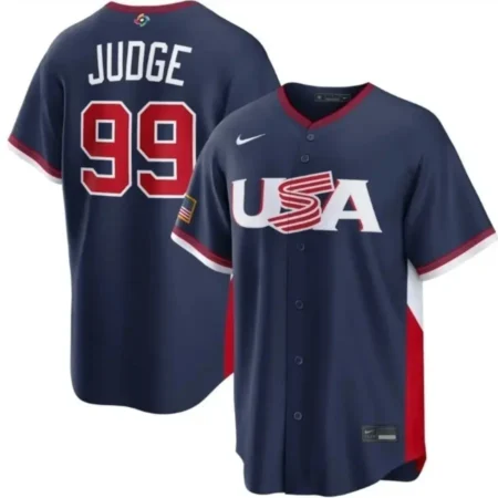 USA Baseball Aaron Judge Navy 2026 World Baseball Classic Stadium Jersey