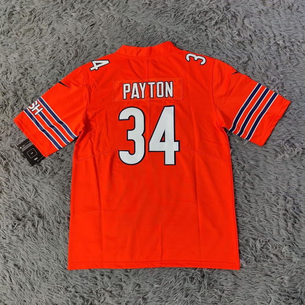 Walter Payton Bears Retired Jersey Stitched - Orange - Image 2