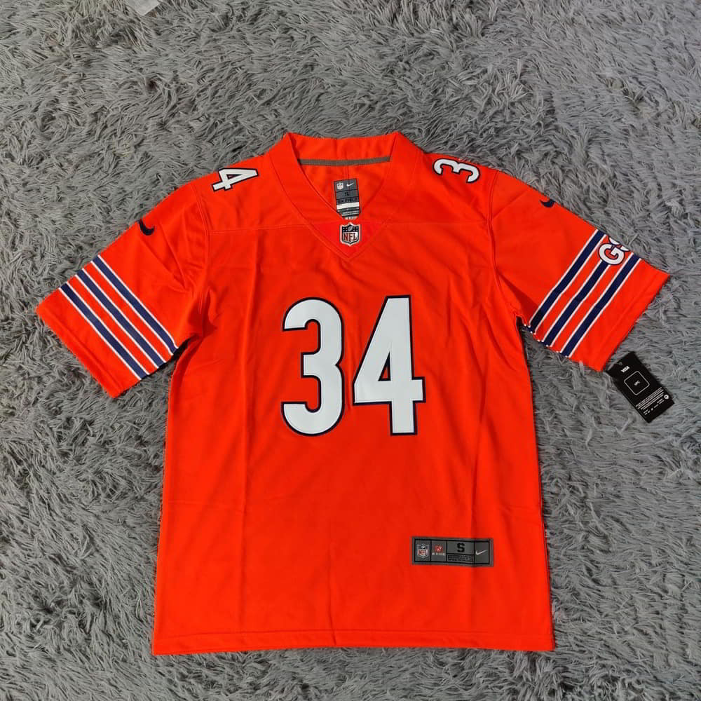 Walter Payton Bears Retired Jersey Stitched - Orange