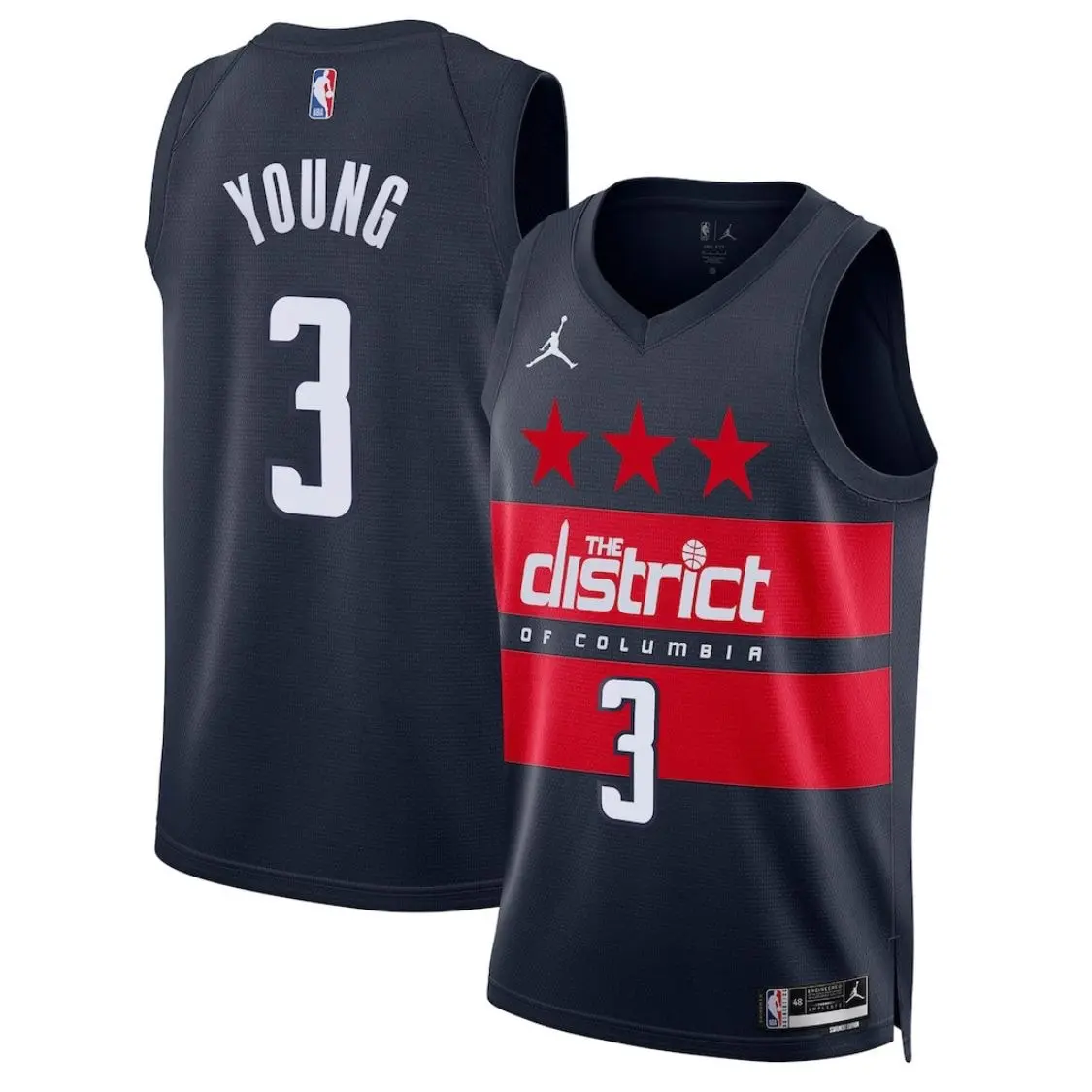 Washington Wizards Trae Young Navy Jersey - Statement Edition