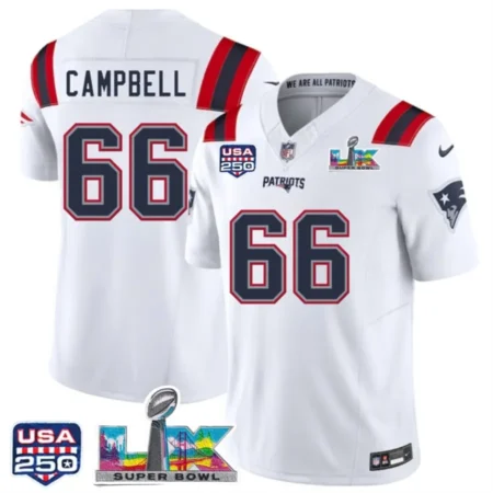 Will-Campbell-Patriots-White-Bowl-LX-USA-250-Patch-Limited-Jersey-Stitched