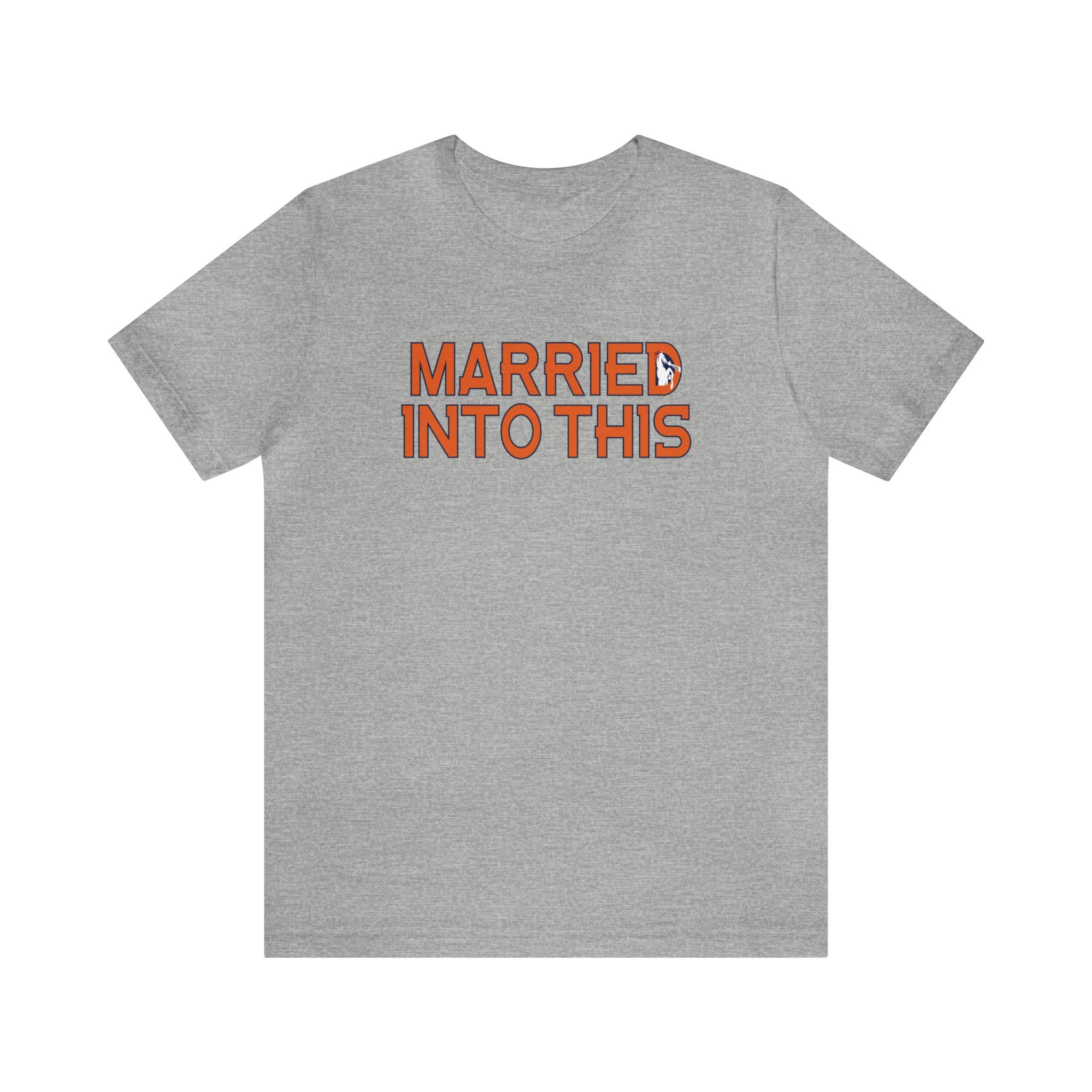 Bronco Married Into This Denver Football T-Shirt – Tailgate-Ready for Gameday - Image 4