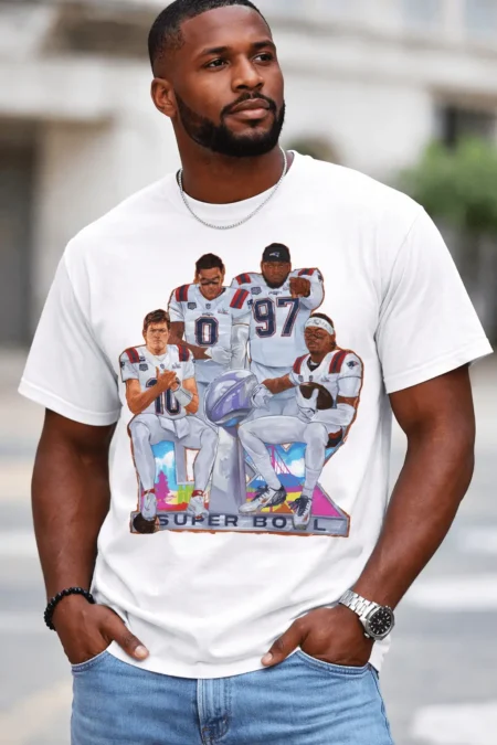 New England Patriots Super Bowl LX T-Shirt white