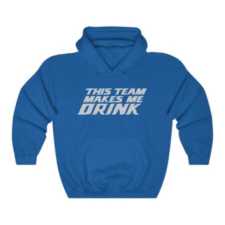 Unisex Lion This Team Makes Me Drink Detroit Football Hoodie – Gameday Sporting Tee